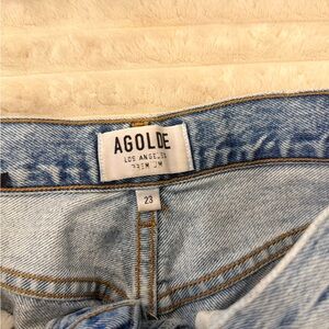 Agolde Light Blue Straight Leg Jeans
